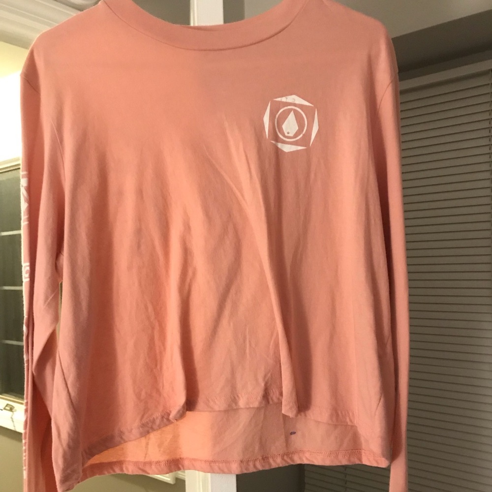 pink volcom long sleeve